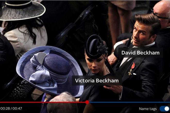 Reconnaissance faciale des invités du mariage d&rsquo;Harry et Meghan lors de la diffusion de la cérémonie