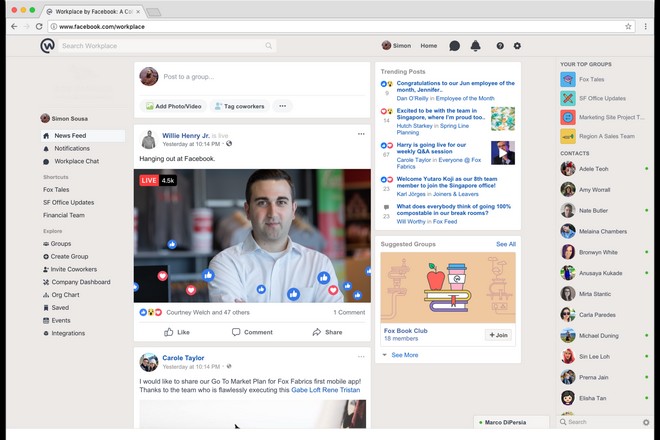 Nestlé propose l&rsquo;usage de la plateforme collaborative Workplace de Facebook à 210 000 employés