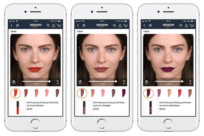 Essayage virtuel de rouges à lèvres sur Amazon grâce à L’Oréal
