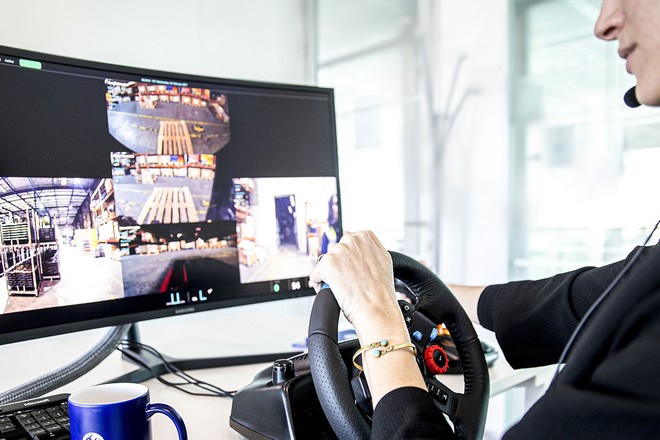 Gestion d&rsquo;entrepôt : Geodis innove avec le chariot élévateur piloté à distance