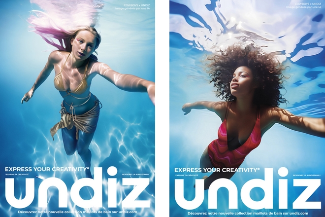 L’IA intégrée par la marque de mode Undiz pour créer ses visuels publicitaires